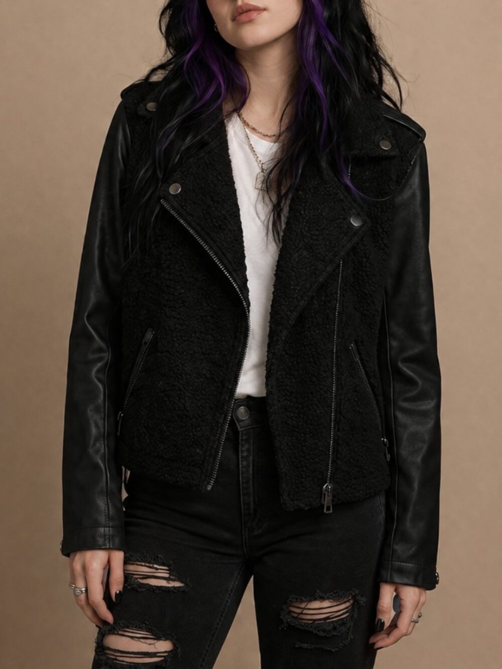 Forever 21 Moto Jacket, Large